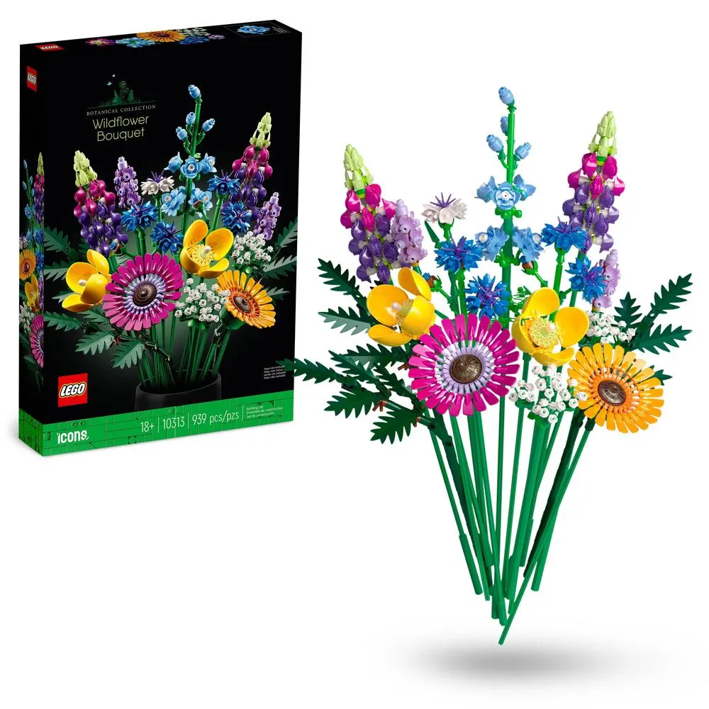 LEGO(r) 10313 Icons Wildflower Bouquet Flowers Set for Adults