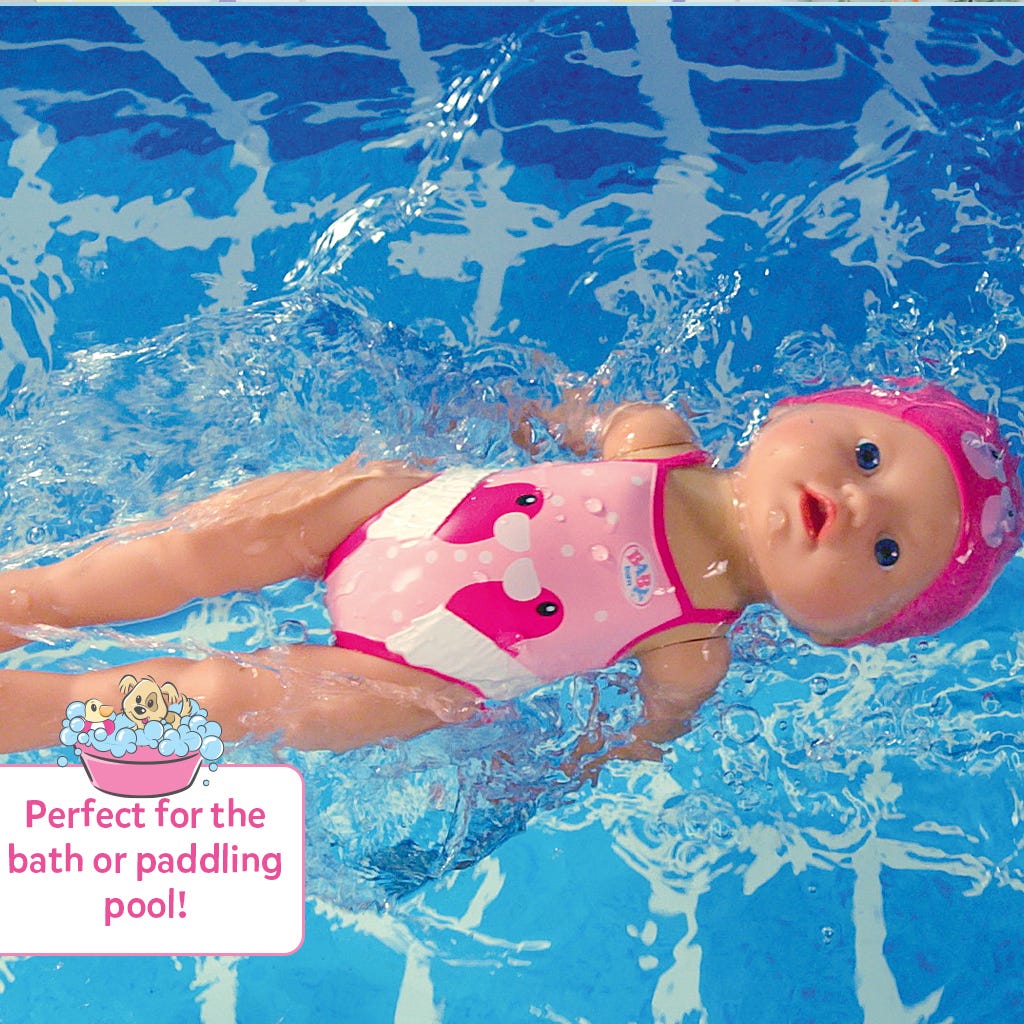 Doll that swims in bath discount