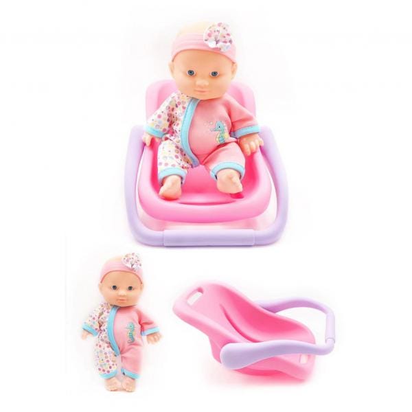 Baby Ellie Doll Mini In Car Seat 23 Cm