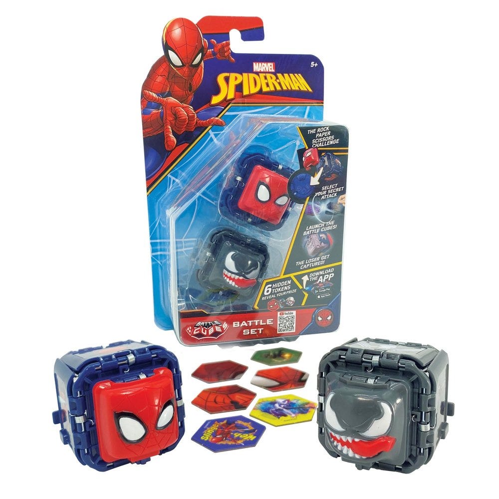 Battle Cube 2 Pack Spiderman