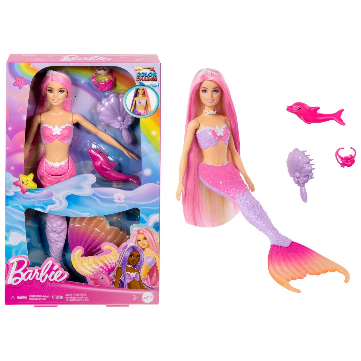 Barbie Colour Change Mermaid Doll