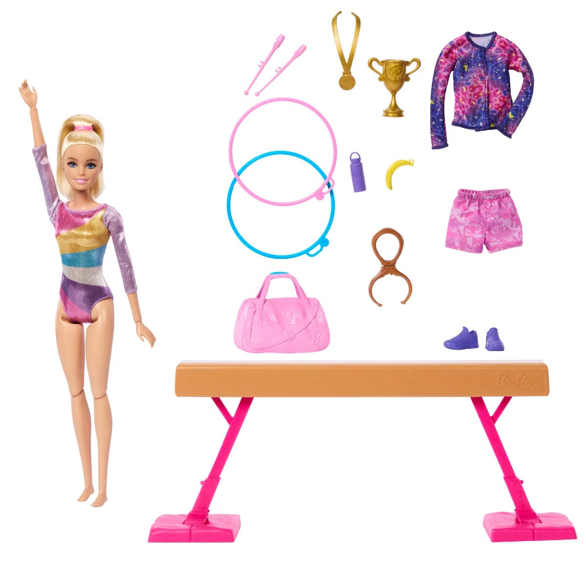 Barbie Gymnastics Playset And Doll