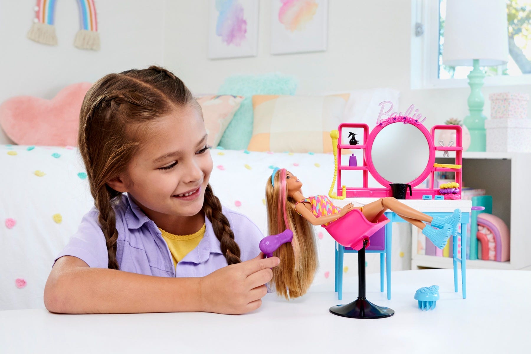 Barbie hair salon hot sale