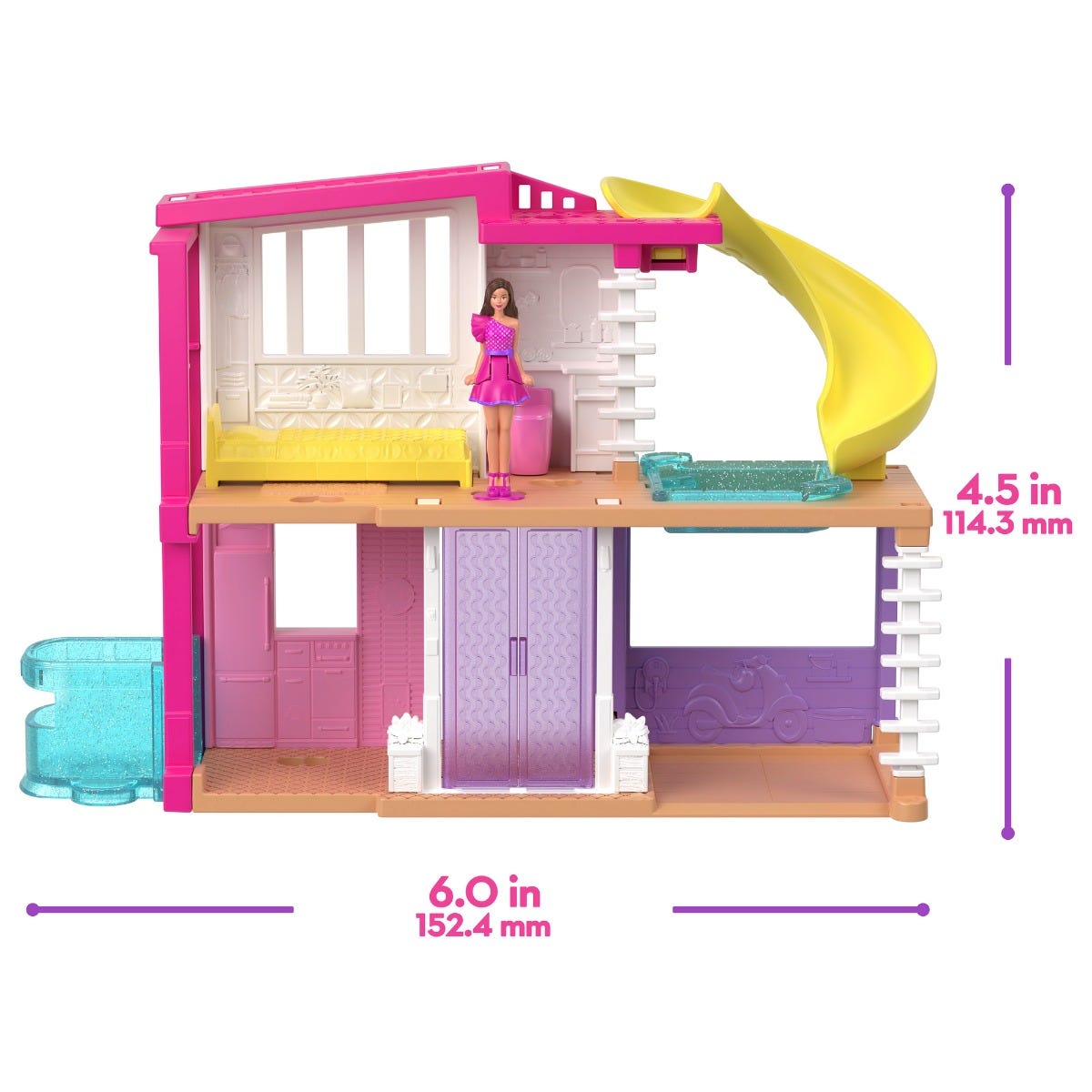 Miniature barbie doll house store
