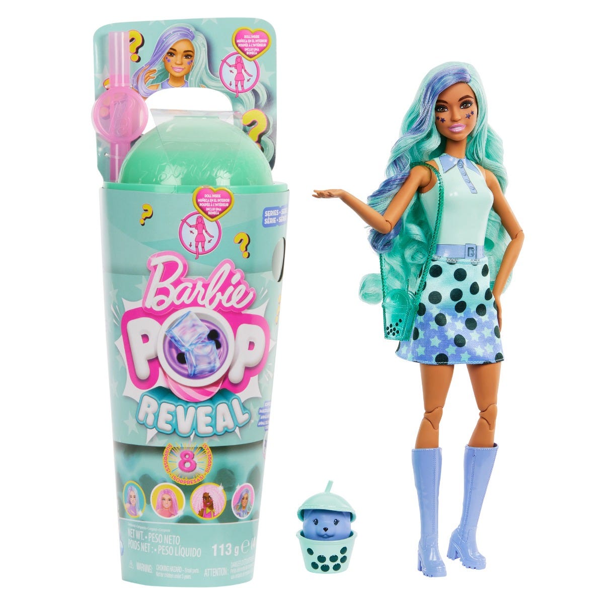 Barbie Pop Reveal Doll Bubble Tea Green Tea