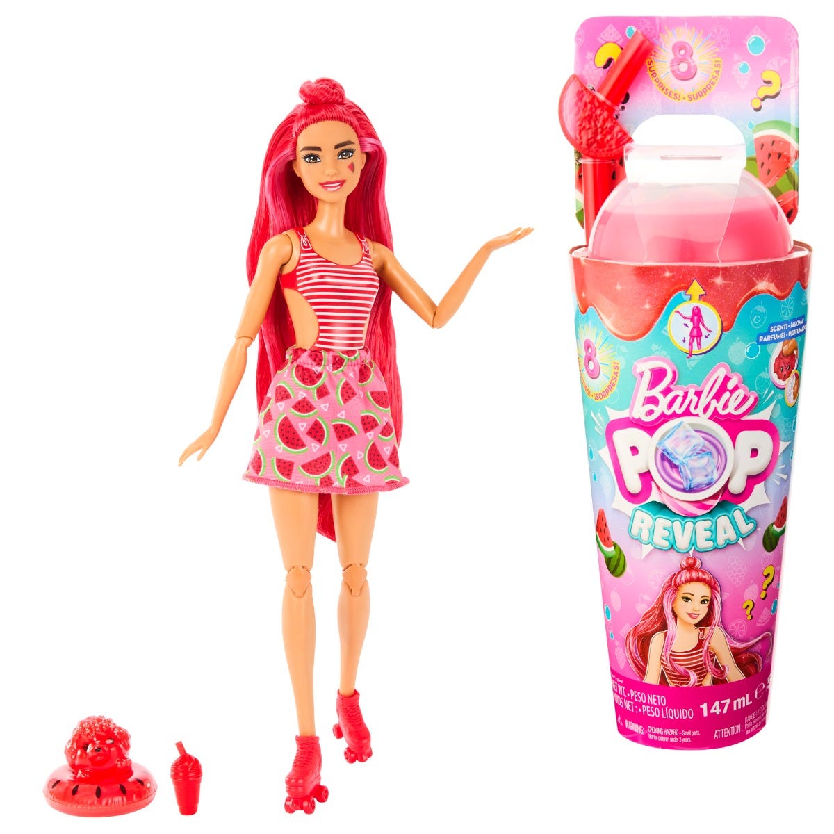 Barbie Pop! Reveal Fruit Series Watermelon Crush Scented Doll