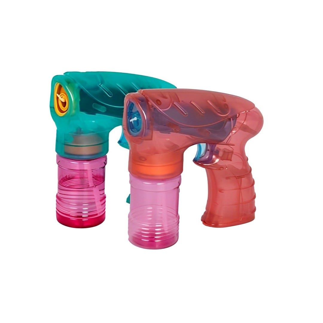 Light up bubble blaster outlet