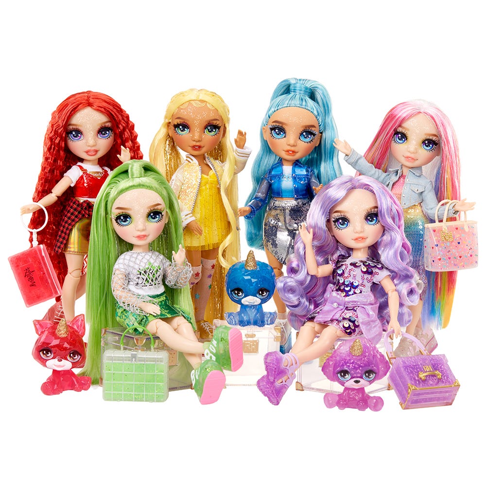 Rainbow girl doll online