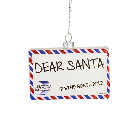 Dear Santa Letter Bauble