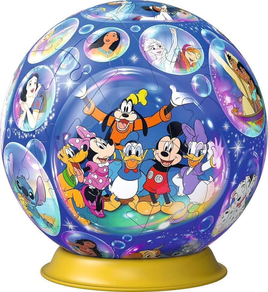 Disney Character 3D Puzzle Ball, 72Pc