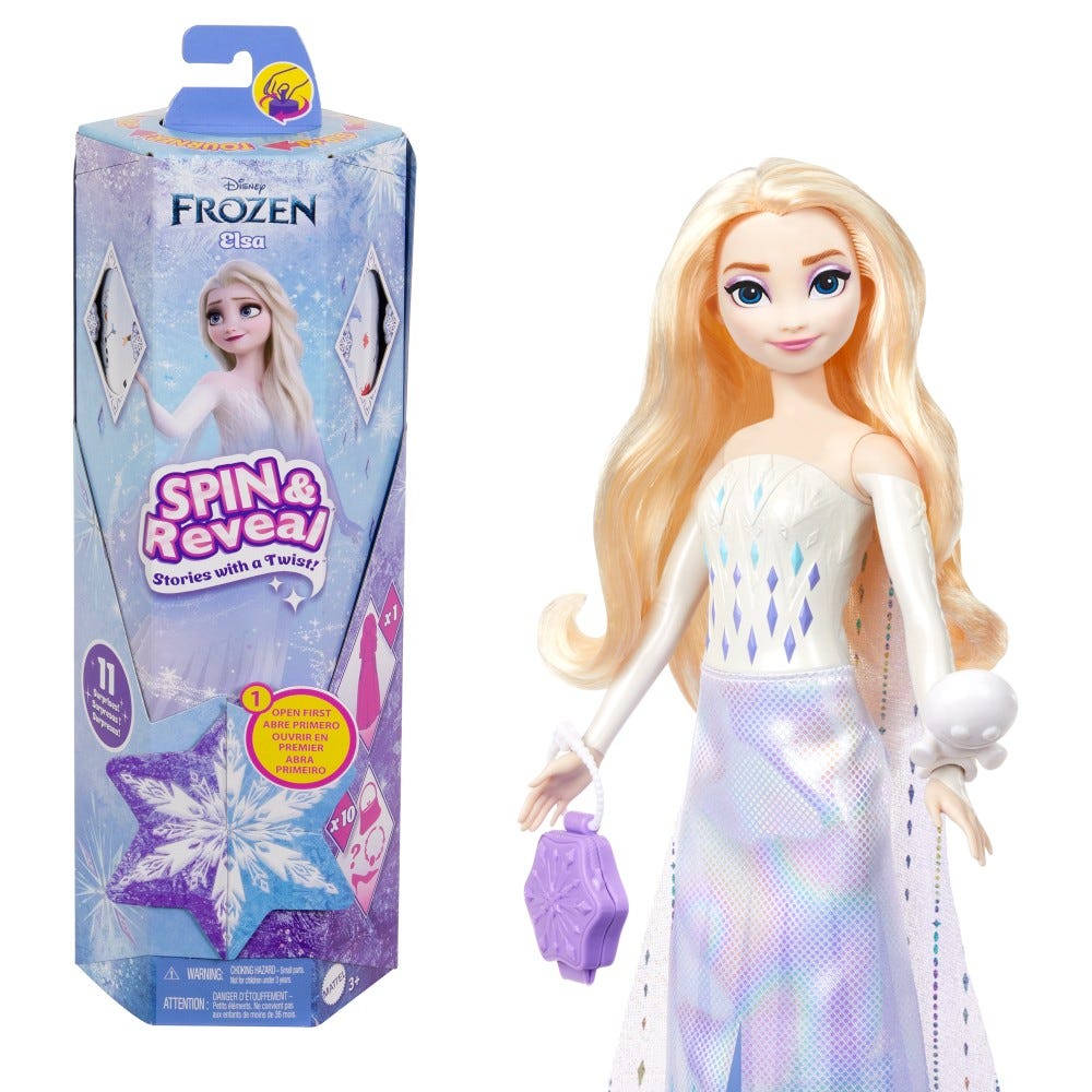Disney Frozen Spin And Reveal Elsa Doll