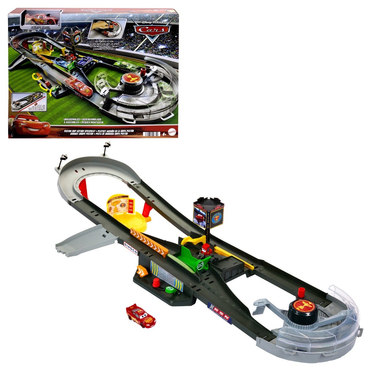 Disney race shop track toy