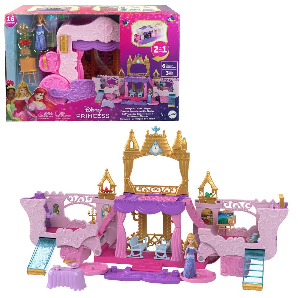 Disney Princess Carriage To Castle Playset