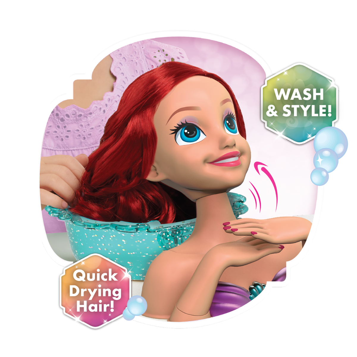 Disney Princess Feature Spa Styling Head Ariel