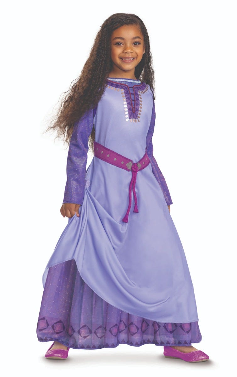 Disney Wish Asha Costume for Kids Deluxe Large