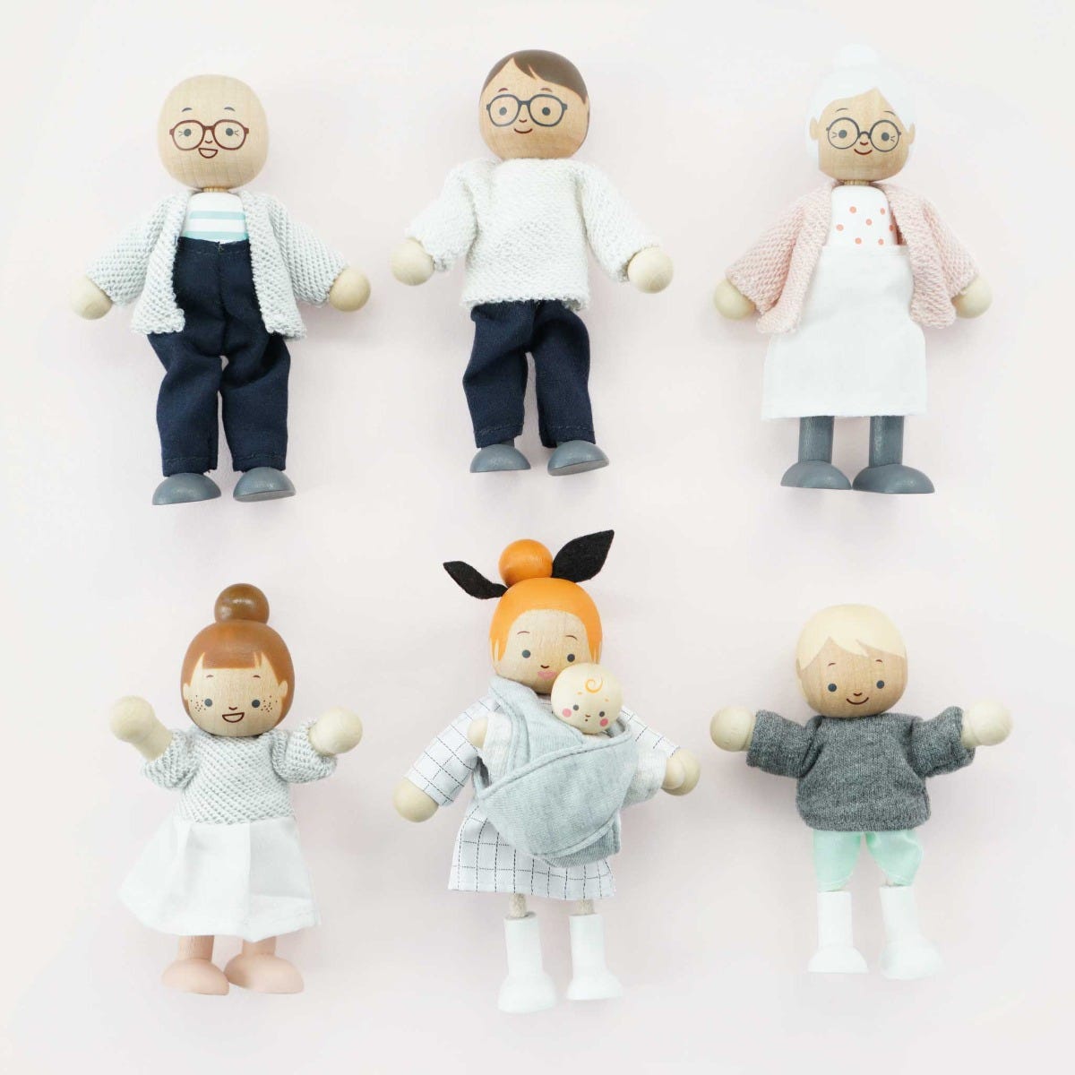 Dollhouse family set discount