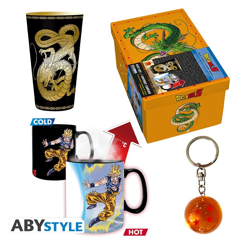Dragon Ball Premium Large Glass 3D Keychain Heat Change Mug