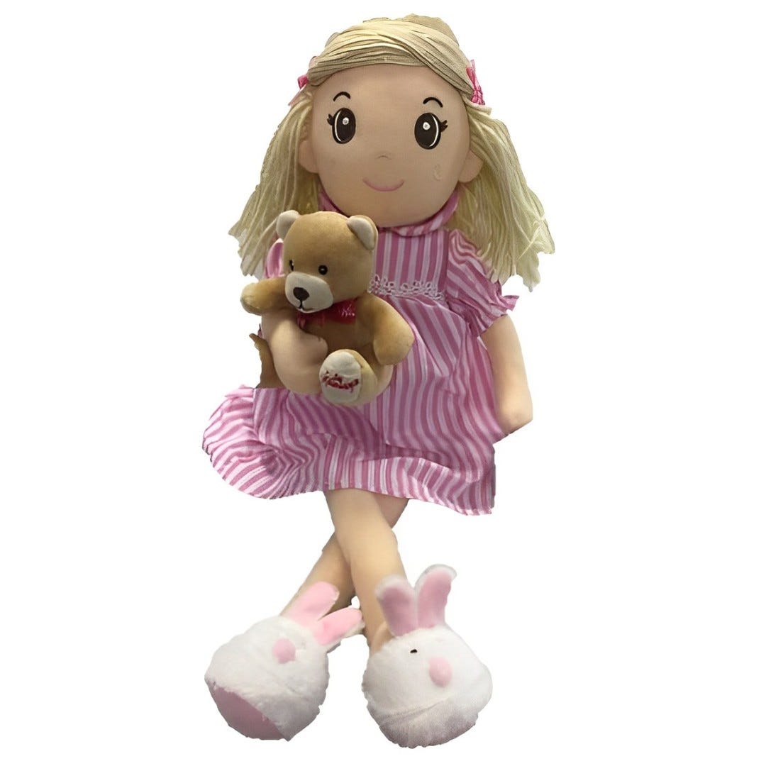 Hamleys Bedtime Bella Rag Doll with Bear