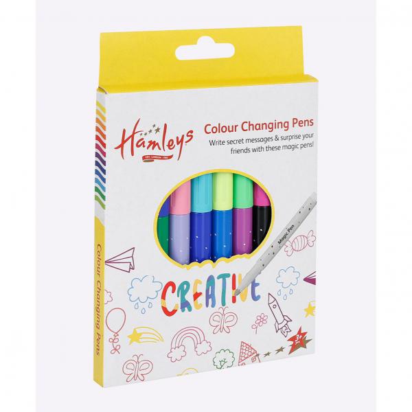 Colour changing shop pens