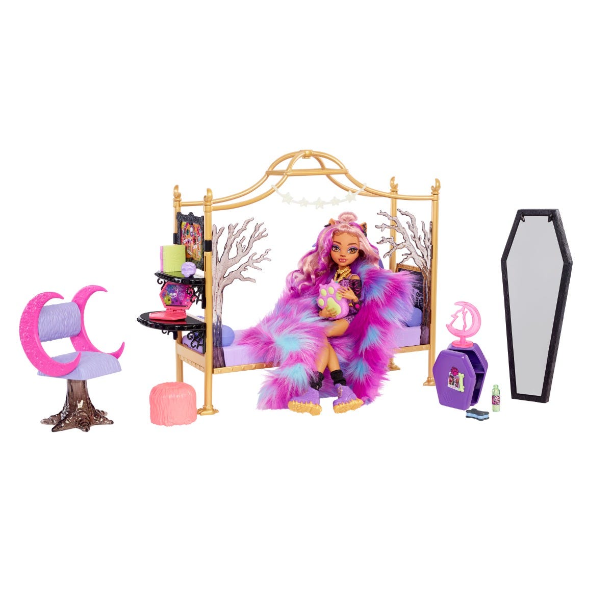 Monster High Clawdeen Wolf Bedroom Playset