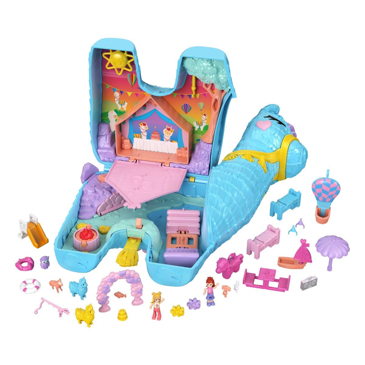 Polly Pocket Pajama Party Llama Party Playset