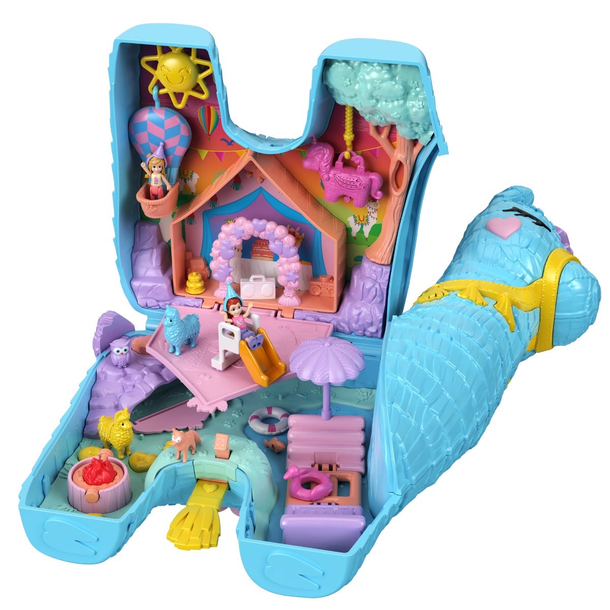 Polly Pocket Pajama Party Llama Party Playset