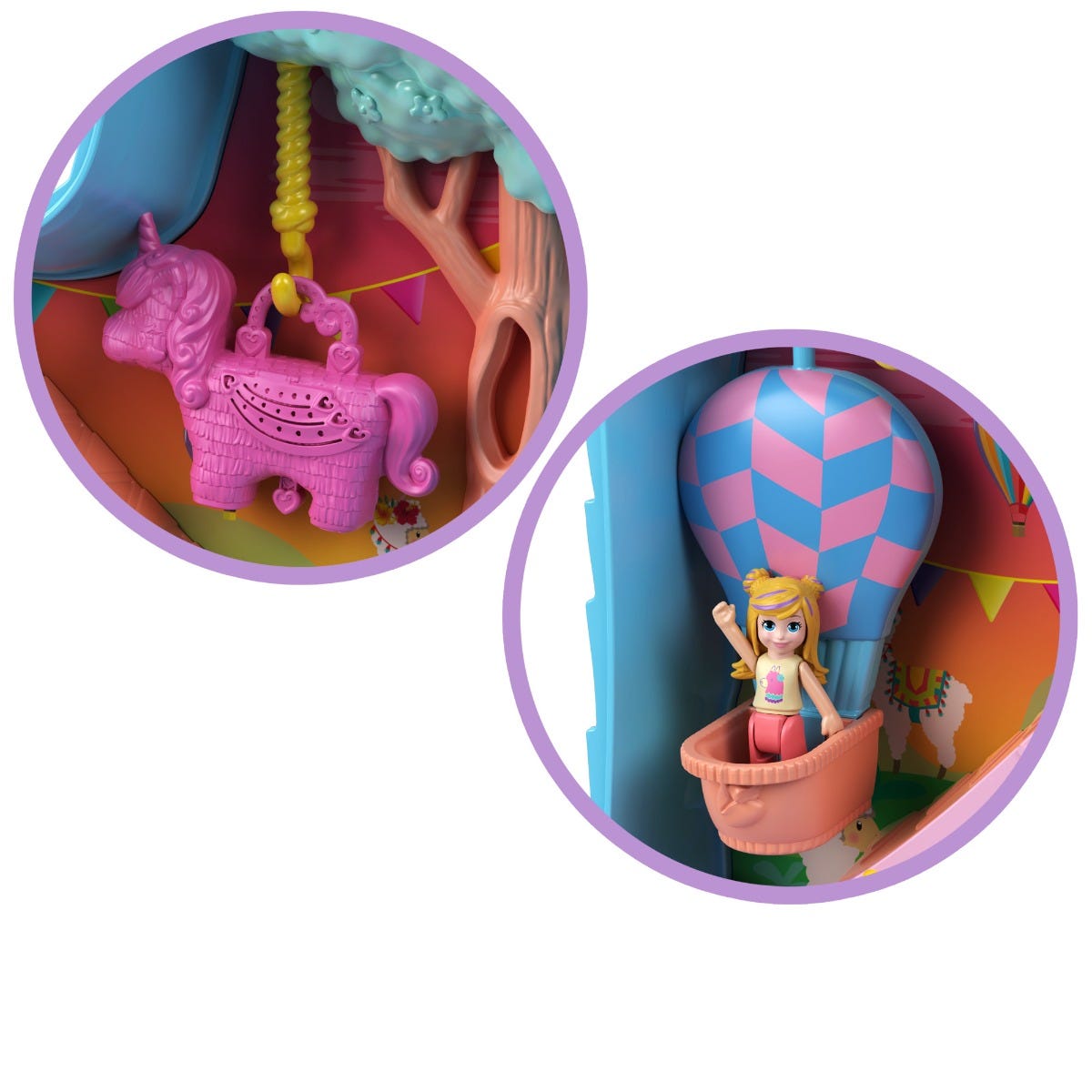 Polly Pocket Pajama Party Llama Party Playset