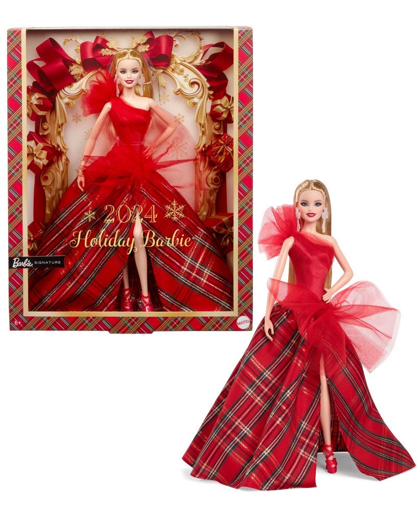 Holiday barbie worth on sale