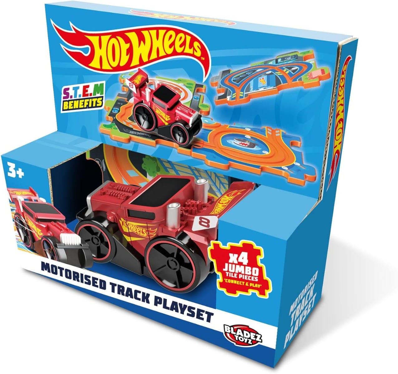 Hot Wheels Tile Track Playset 4Pc