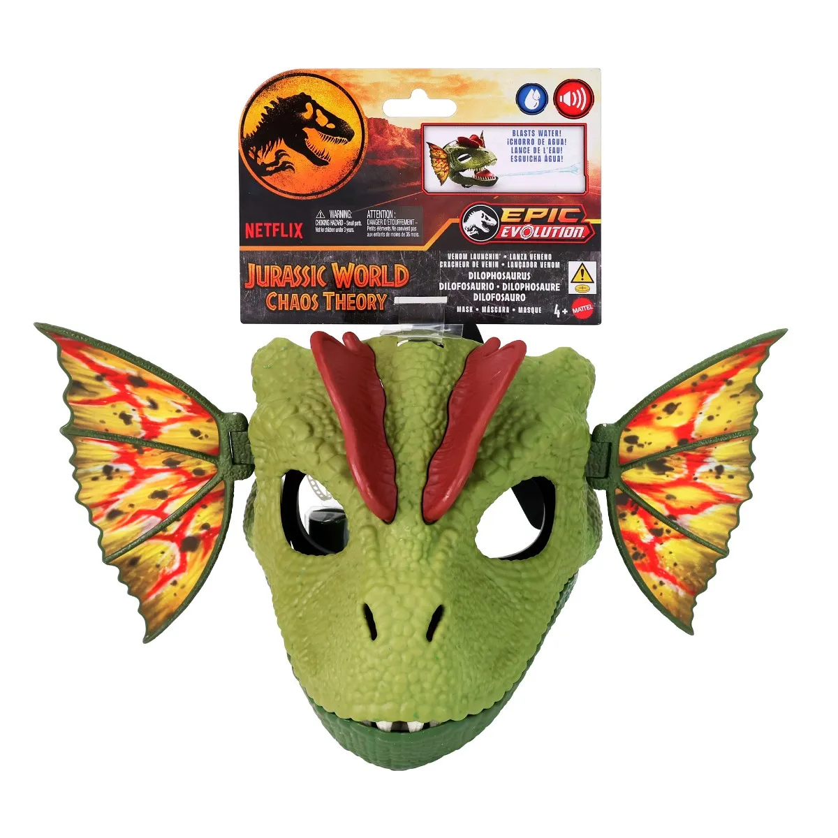 Image of Jurassic World Venom Launchin' Dilophosaurus Mask
