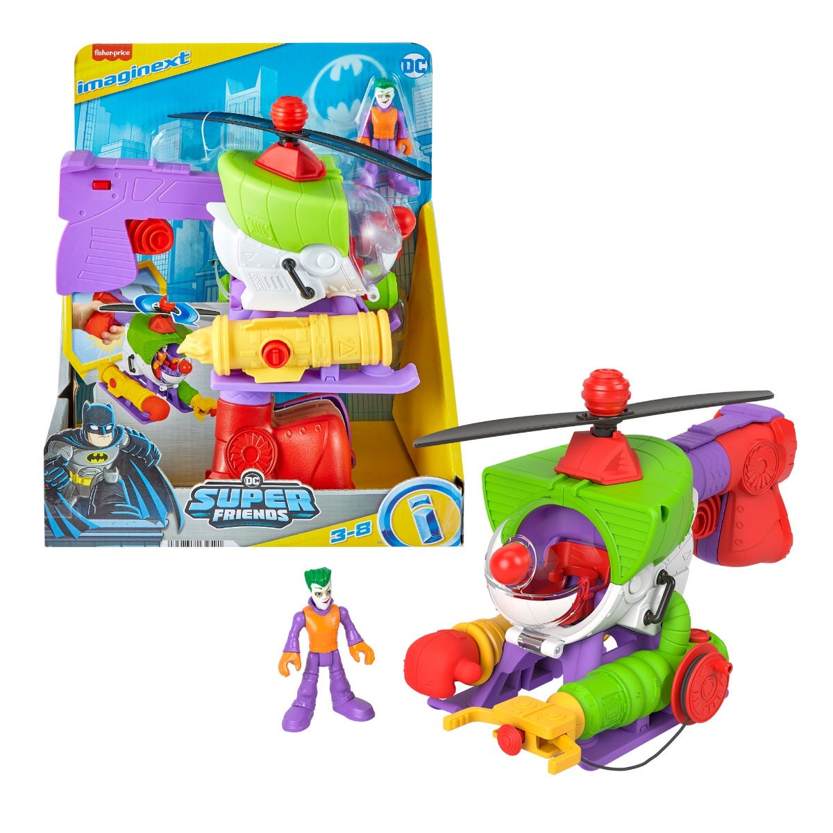 Imaginext Dc Super Friends The Joker Robot Copter