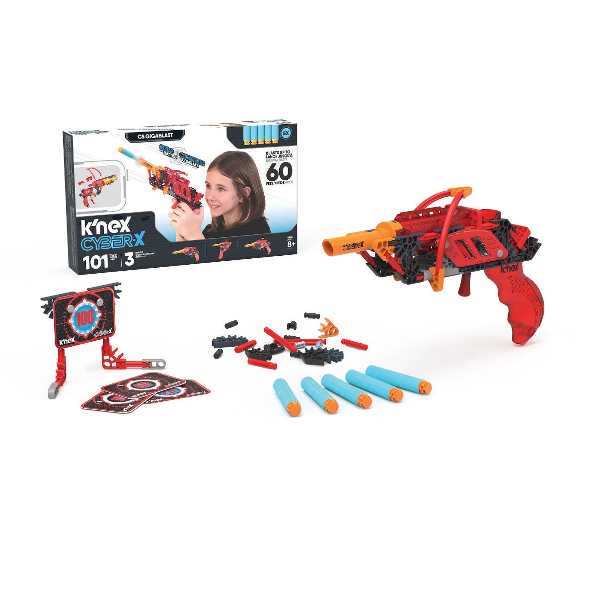 K Nex Cyber X K5 Gigablast Building Set