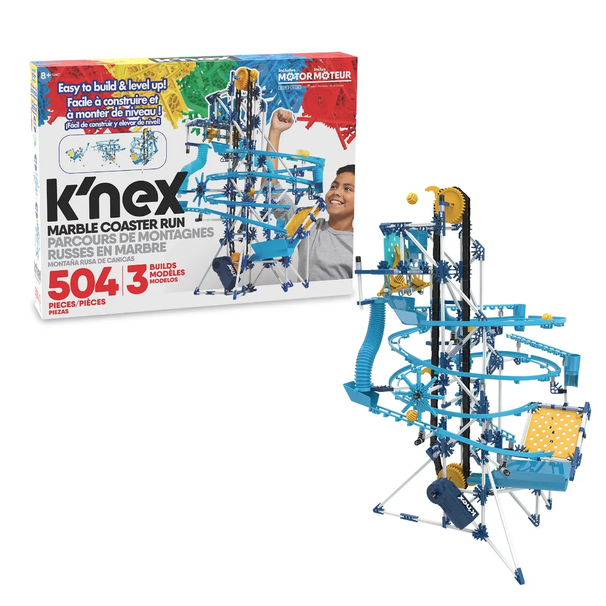 K'Nex Marble Run 3 Model Building Set (With Motor)