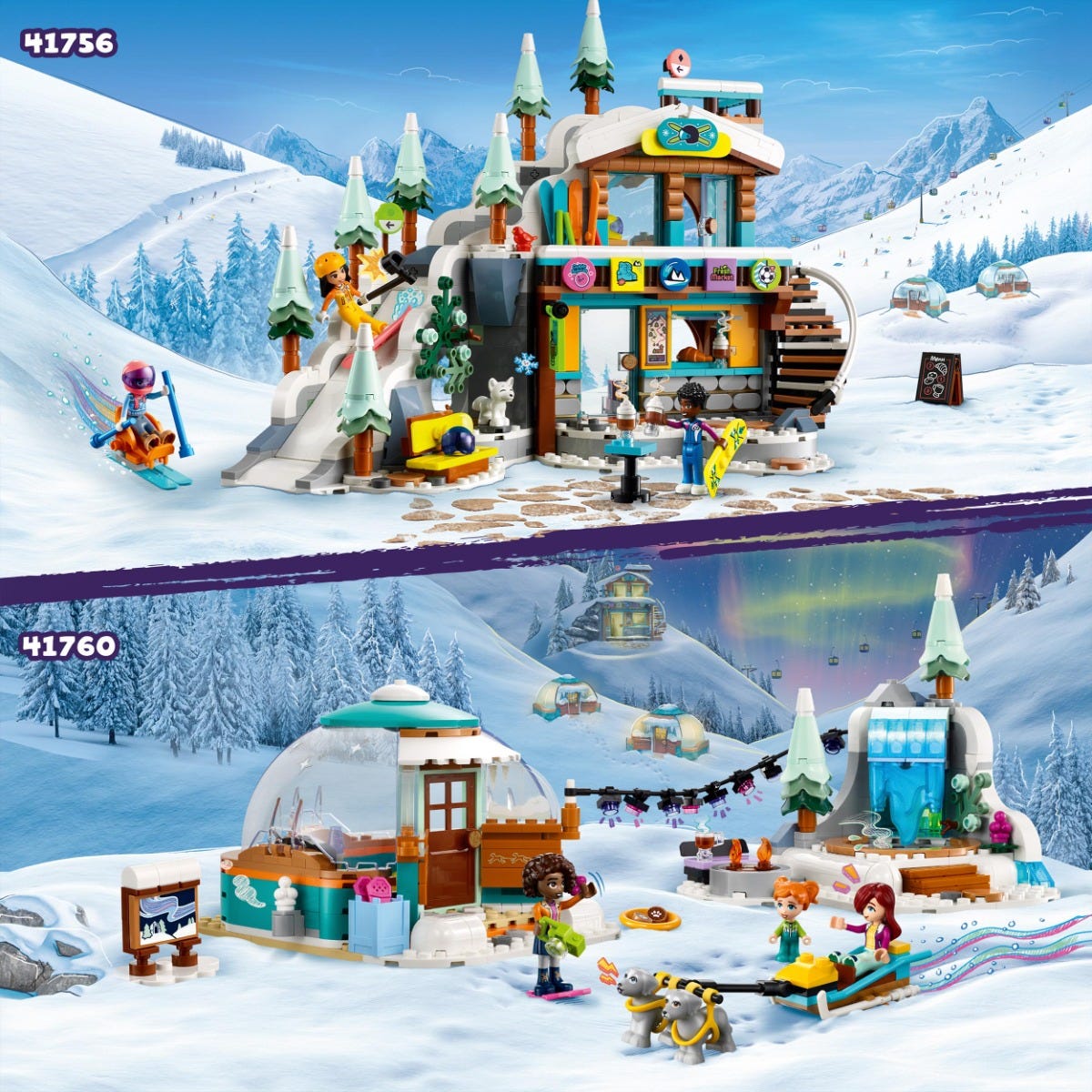 LEGO 41756 Friends Holiday Ski Slope and Cafi i Winter Set
