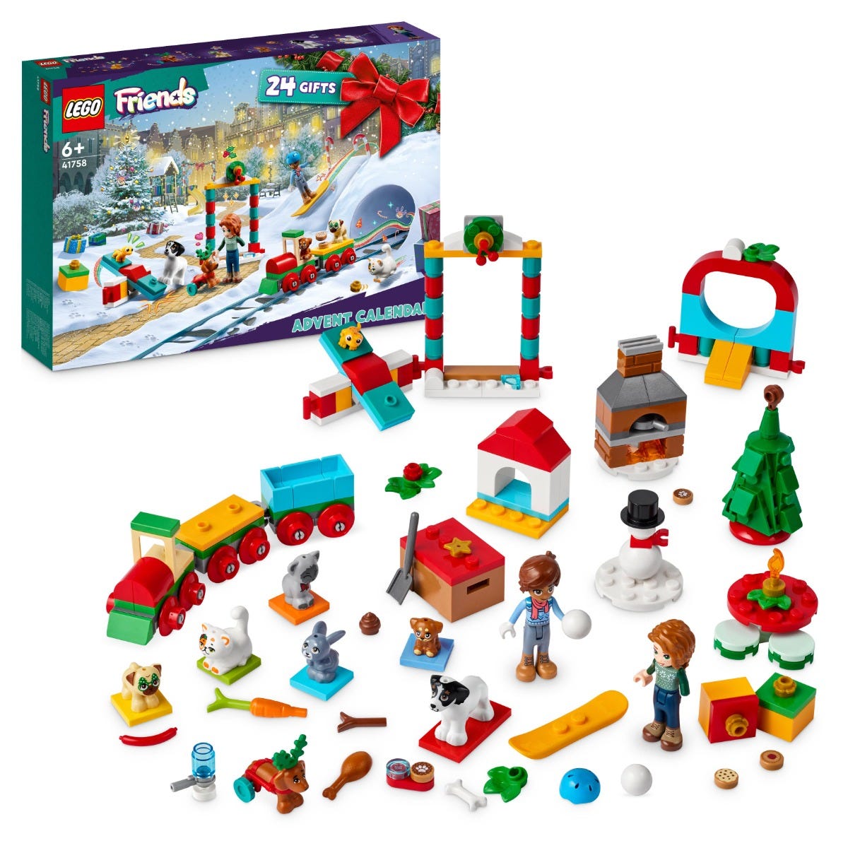 LEGO 41758 Friends Advent Calendar 2023, 24 Surprise Gifts