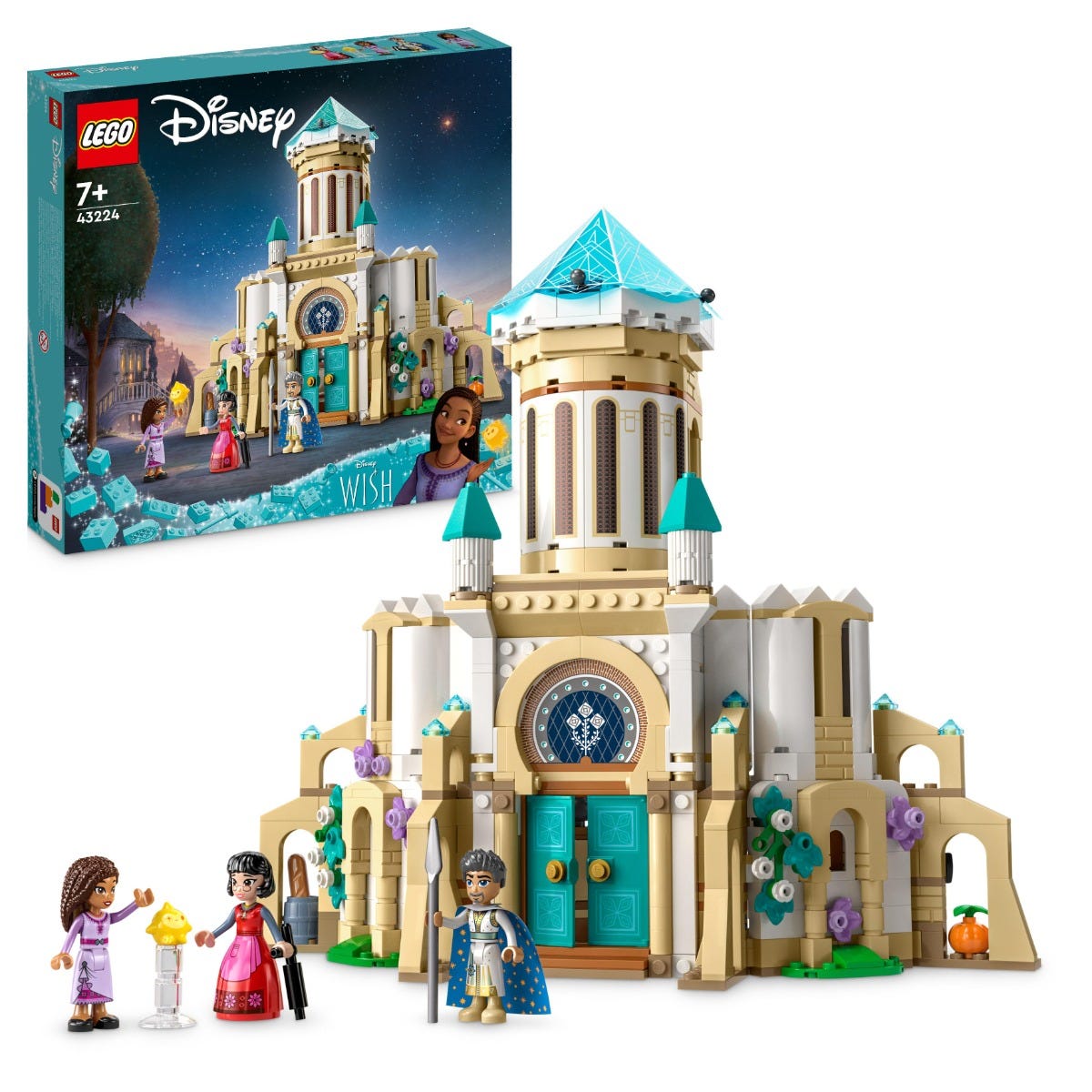 LEGO 43224 Disney Wish King Magnifico's Castle Building Toy