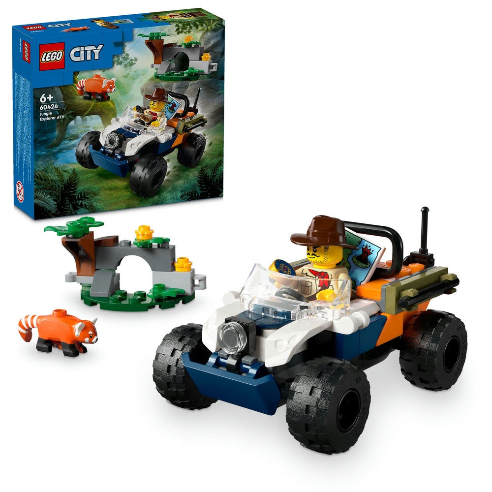 LEGO City Jungle Explorer ATV Red Panda Mission Set 60424