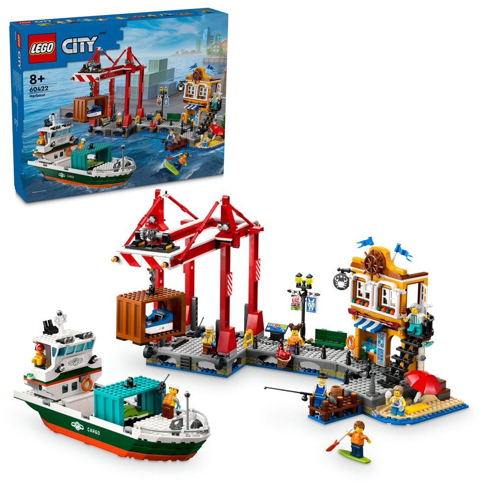 LEGO City Seaside Harbour With Cargo Ship Toy 60422