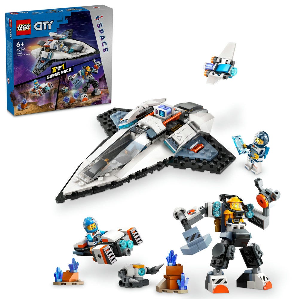 LEGO City Space Explorers Pack Kids Playset Bundle 60441