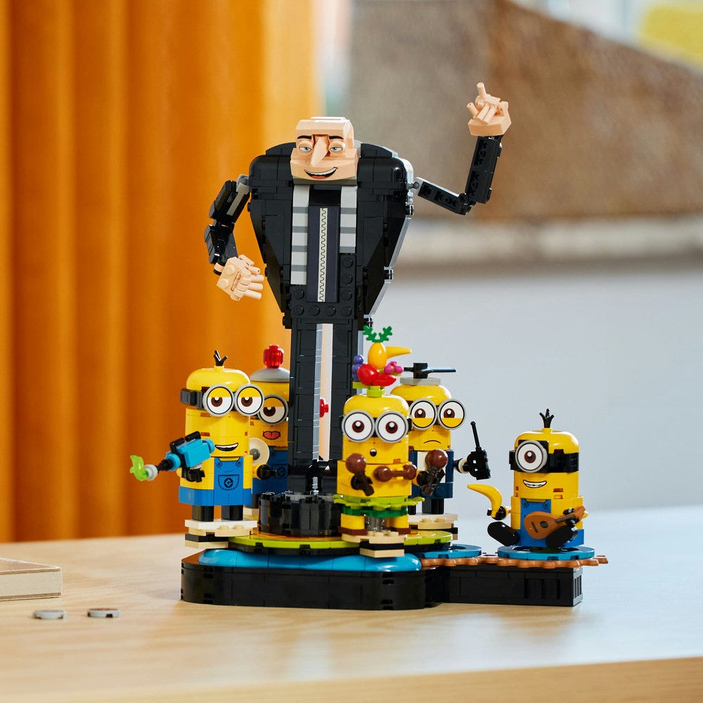 LEGO Despicable Me 4 Brick Built Gru and Minions Set 75582