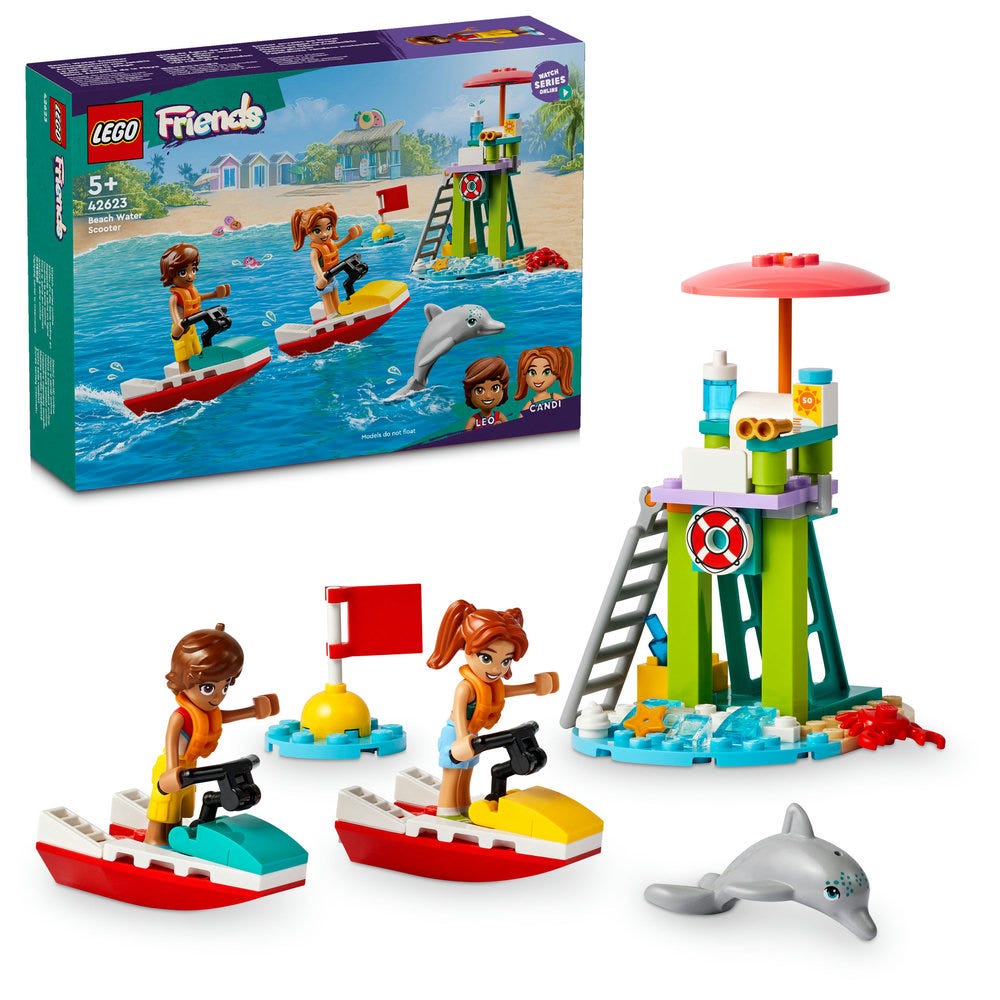 LEGO Friends Beach Water Scooter Lifeguard Toy 42623