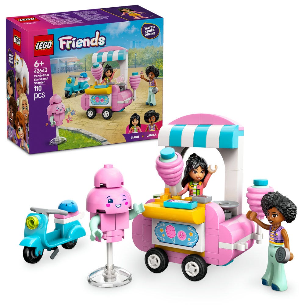 Photos - Construction Toy Lego ® Friends Candyfloss Stand and Scooter Food Toy Set 42643 