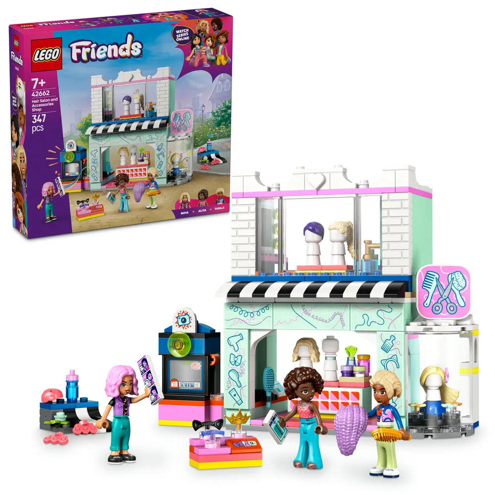 Image of LEGO® Friends Hair Salon and Accessories Shop Toy Set 42662