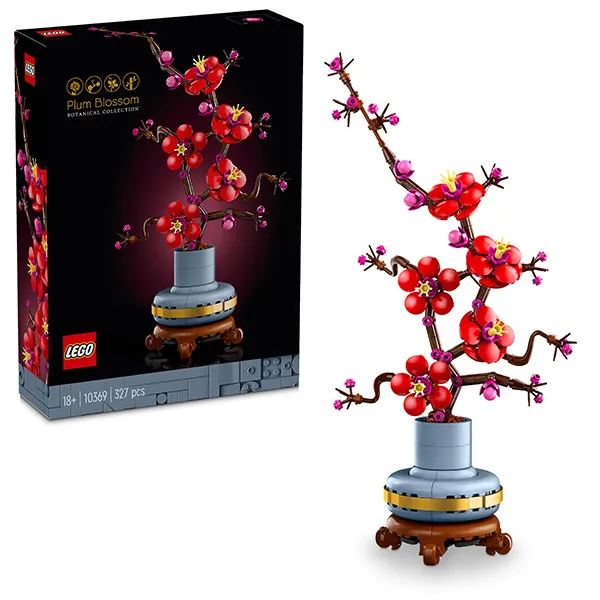 LEGO Icons Plum Blossom Flower Building Set for Adults 10369