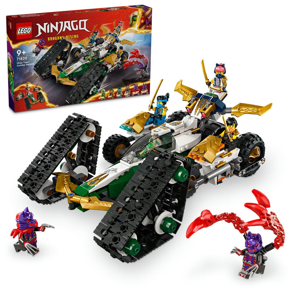 LEGO Ninjago Ninja Team Combo Vehicle 4 In 1 Toy 71820