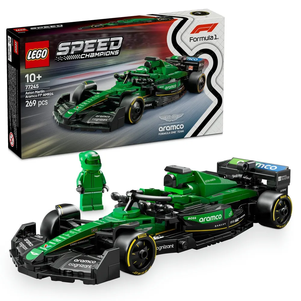 Image of LEGO® Speed Champions Aston Martin Aramco F1 AMR24 Race Car 77245