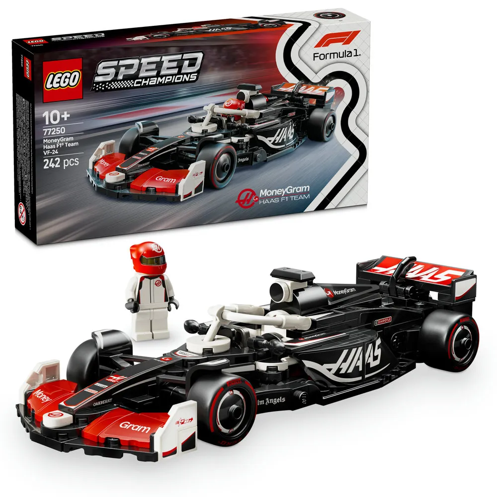 Image of LEGO® Speed Champions Moneygram Haas F1 Team VF-24 Race Car 77250