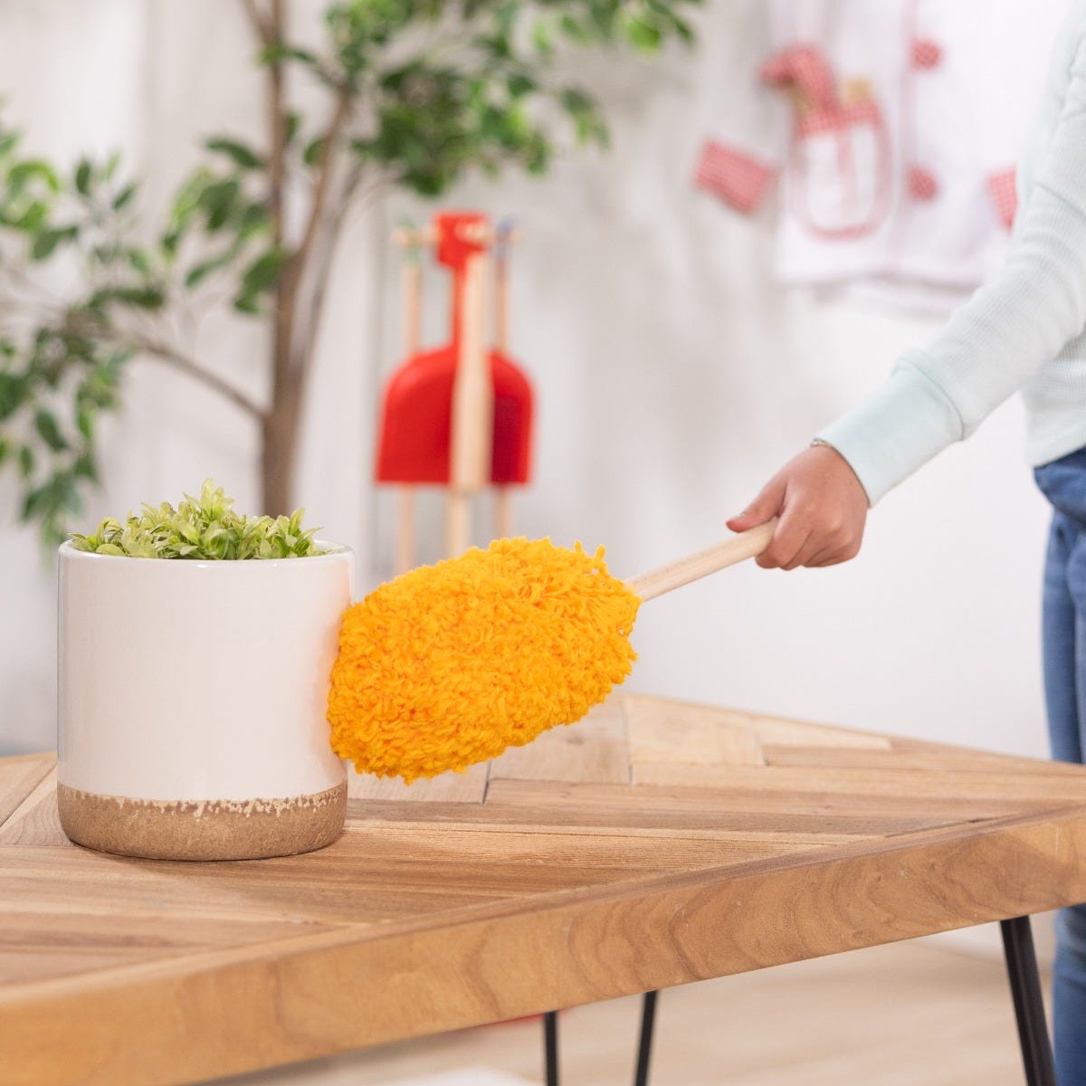 Let's play house dust sweep & mop set top