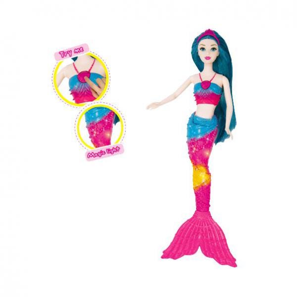 Mermaid doll that lights up sales