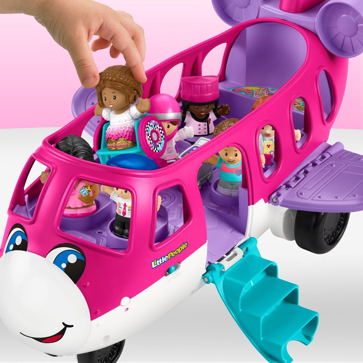Pink airplane toy store